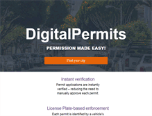 Tablet Screenshot of digitalpermits.com